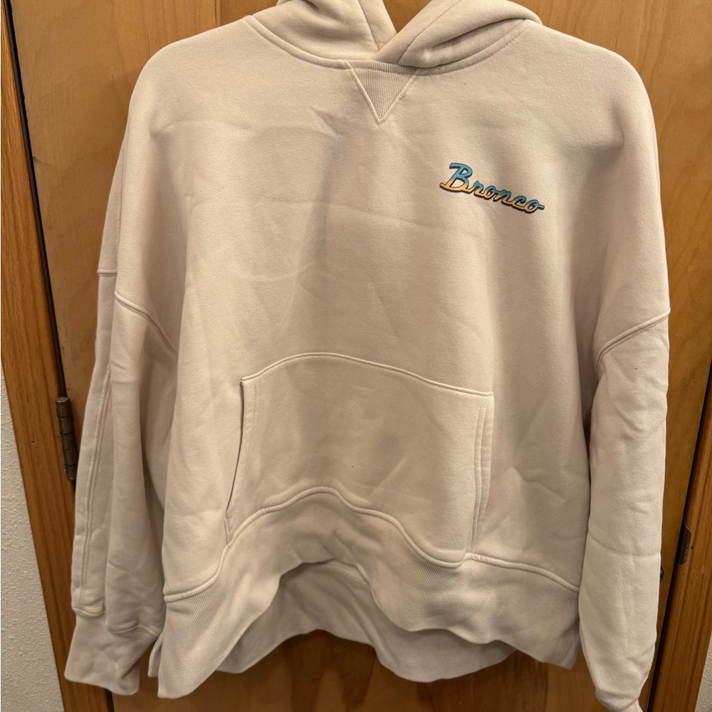 Abercrombie & Fitch Cream Hoodie Sweater